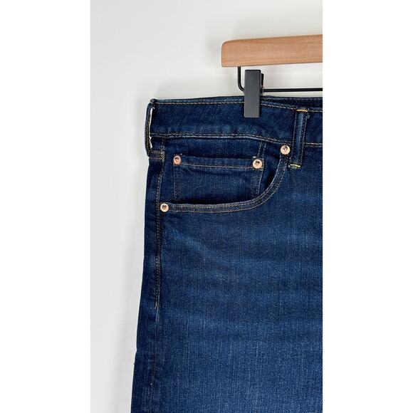 American Eagle AirFlex+ Original Straight Jeans Mens 40x32 Denim New Rich Indigo - Picture 6 of 12